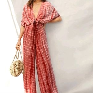 Shibori printed jumsuit